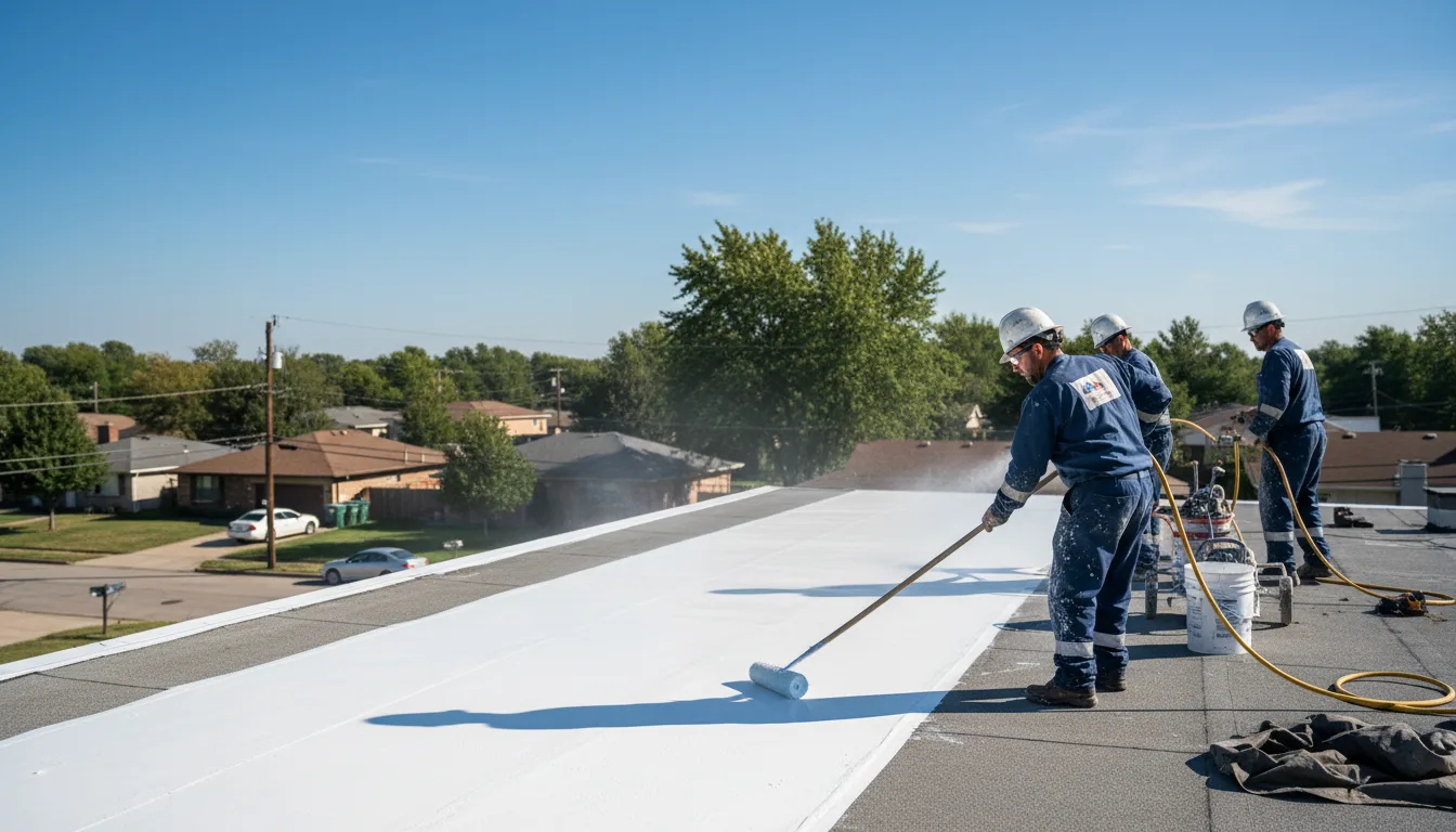 Commercial roof coating in Elmo, MO near me